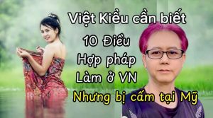 VIỆT KIỀU Cần Biết 10 Điều Hợp Pháp Làm Ở Việt Nam Nhưng Bị Cấm Ở Mỹ