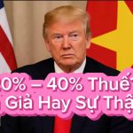Trump áp thuế 20–40% lên hàng Việt Nam? Sự thật rúng động hay tin giả?